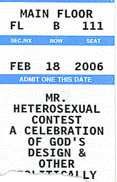 Mr. Hetero ticket stub