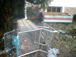 Shopping cart on Mason Court