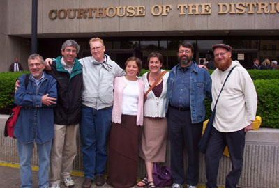 defendants rejoice at being free to go